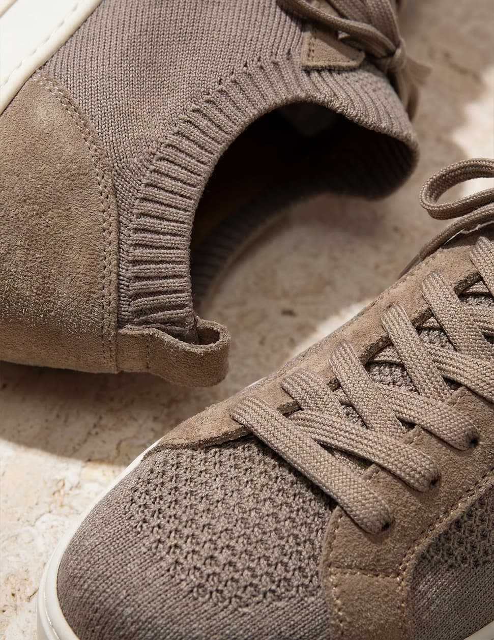 Morella Sand Knitted Sock Trainers