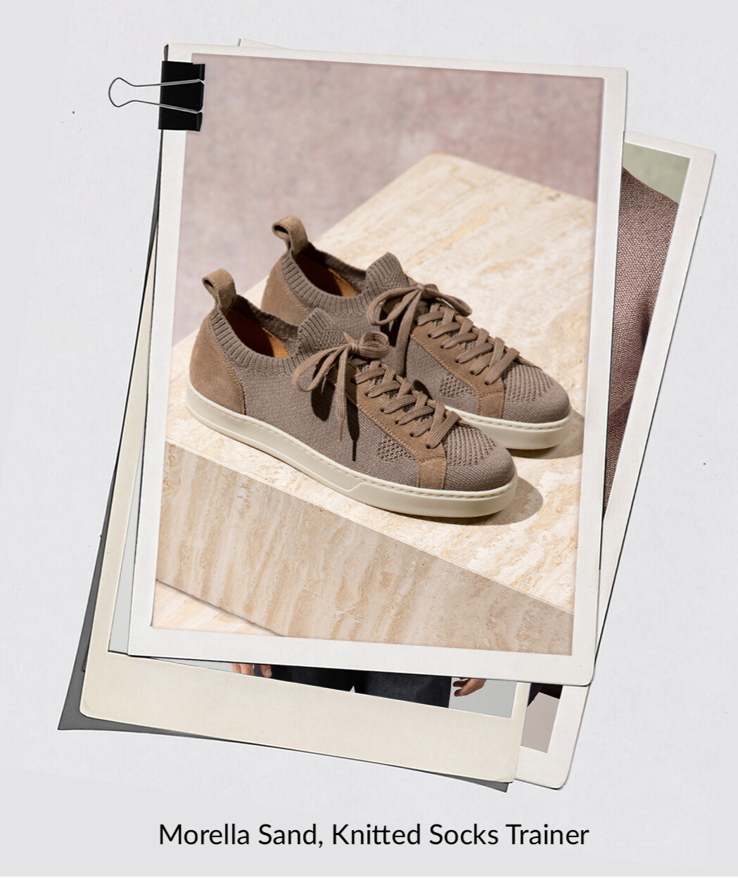 Morella Sand Knitted Sock Trainers