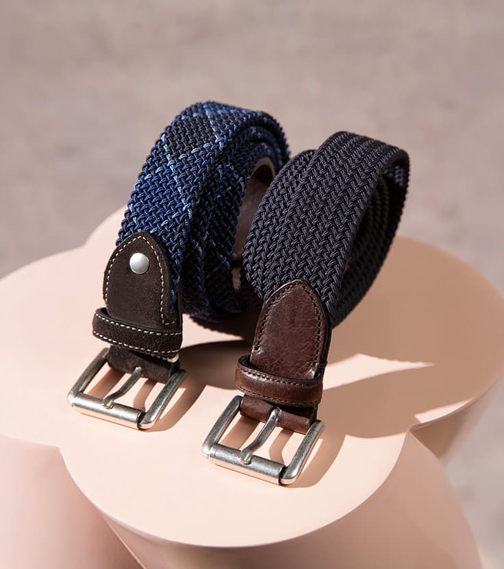 up to 50% off all calf leather, nubuck and woven belts