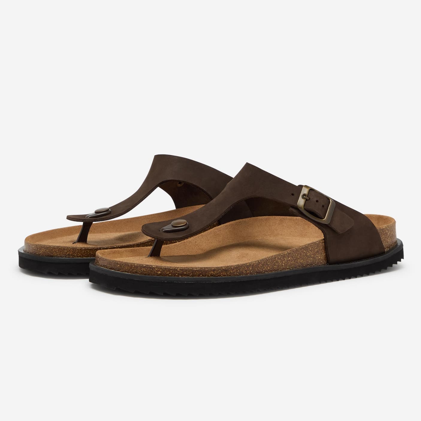 alzira brown moulded footbed sandals