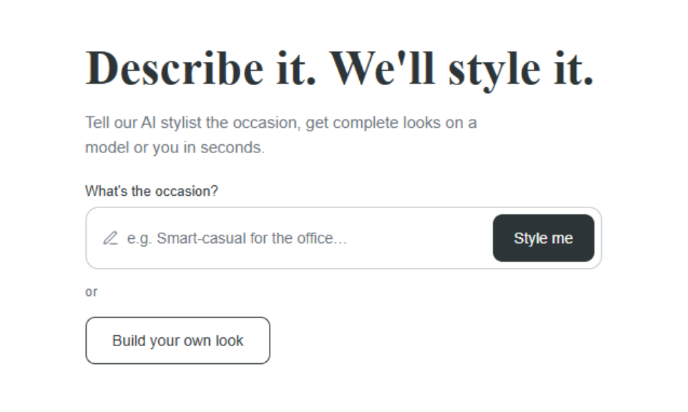 describe it and we'll style it