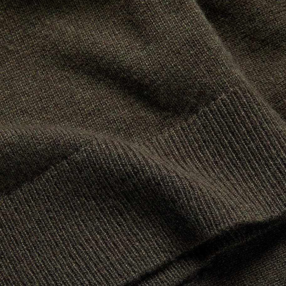 Harston khaki jumper - detail