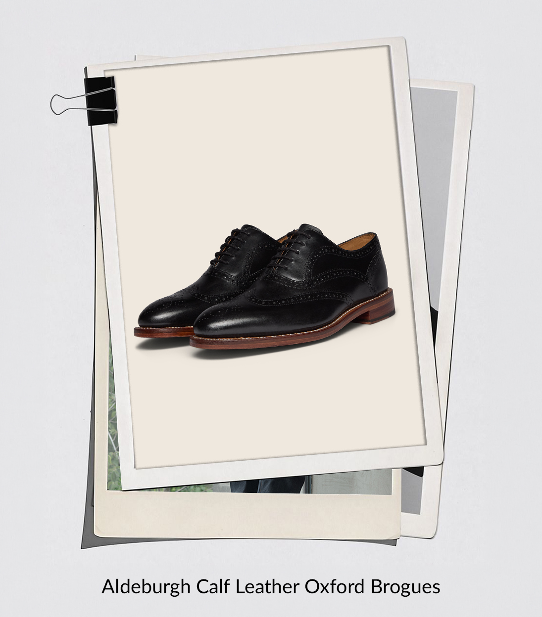 Aldeburgh Calf Leather Oxford Brogues Black