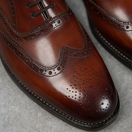 Hunstanton Dark Brown Hand Antiqued Calf Leather Oxford Shoes