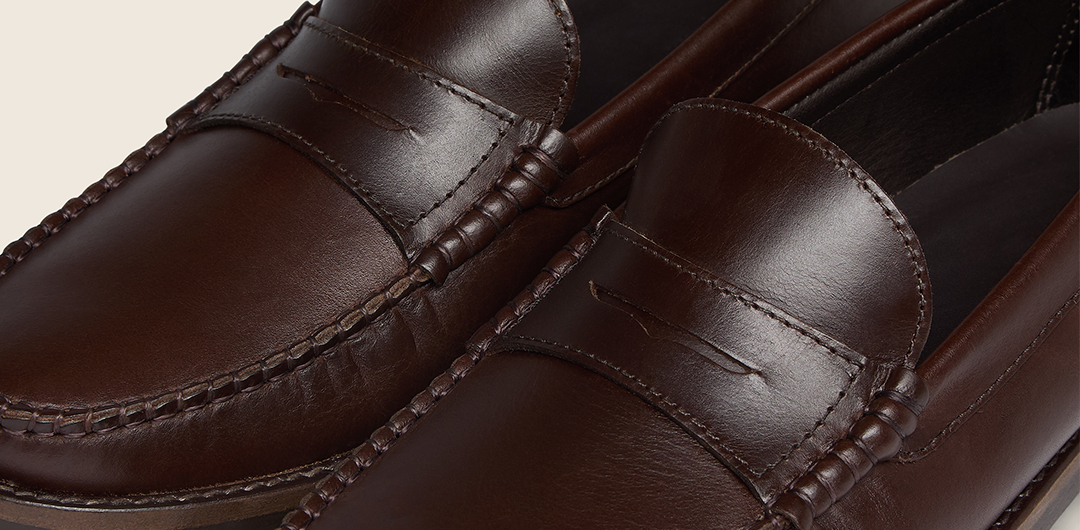 Barranda Dark Brown Moccasins - Stitching