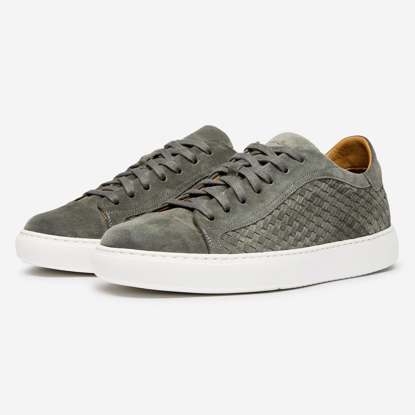 murcia grey calf suede trainers