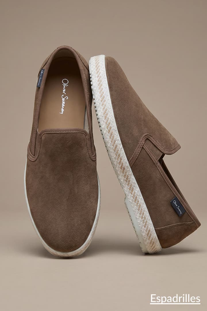campomar taupe calf suede espadrilles