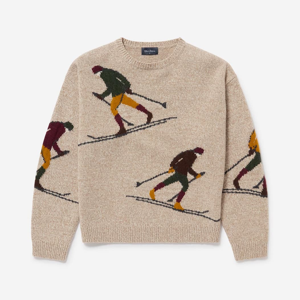 Claggen Ecru Lambswool Crew Neck Jumper
