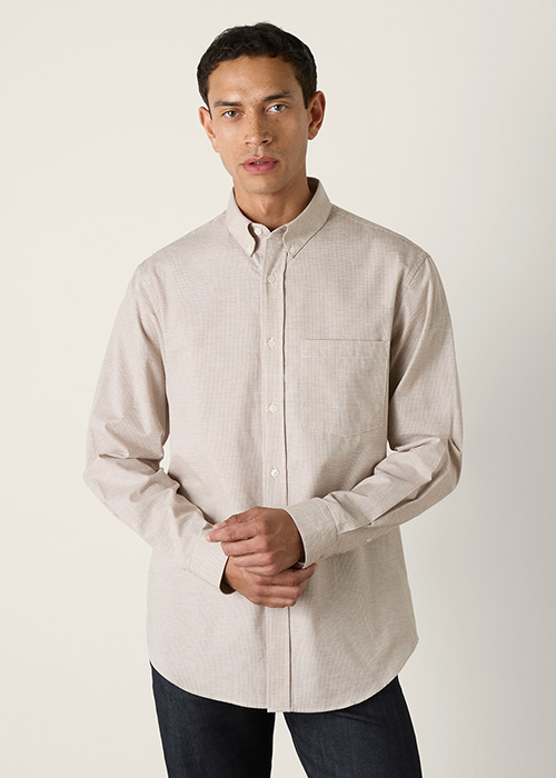 Moreira shirt ecru/light brown