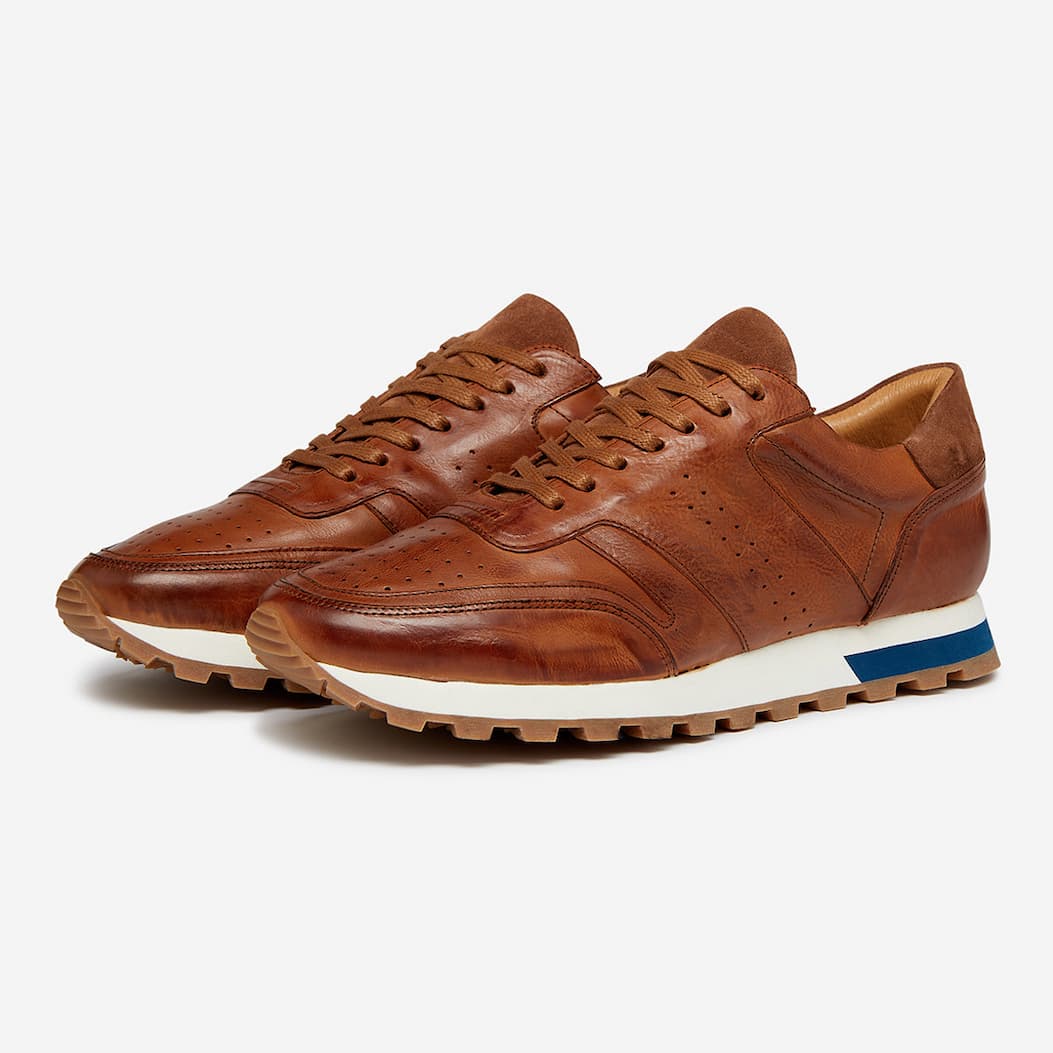 Orjais Tan Calf Leather Runners