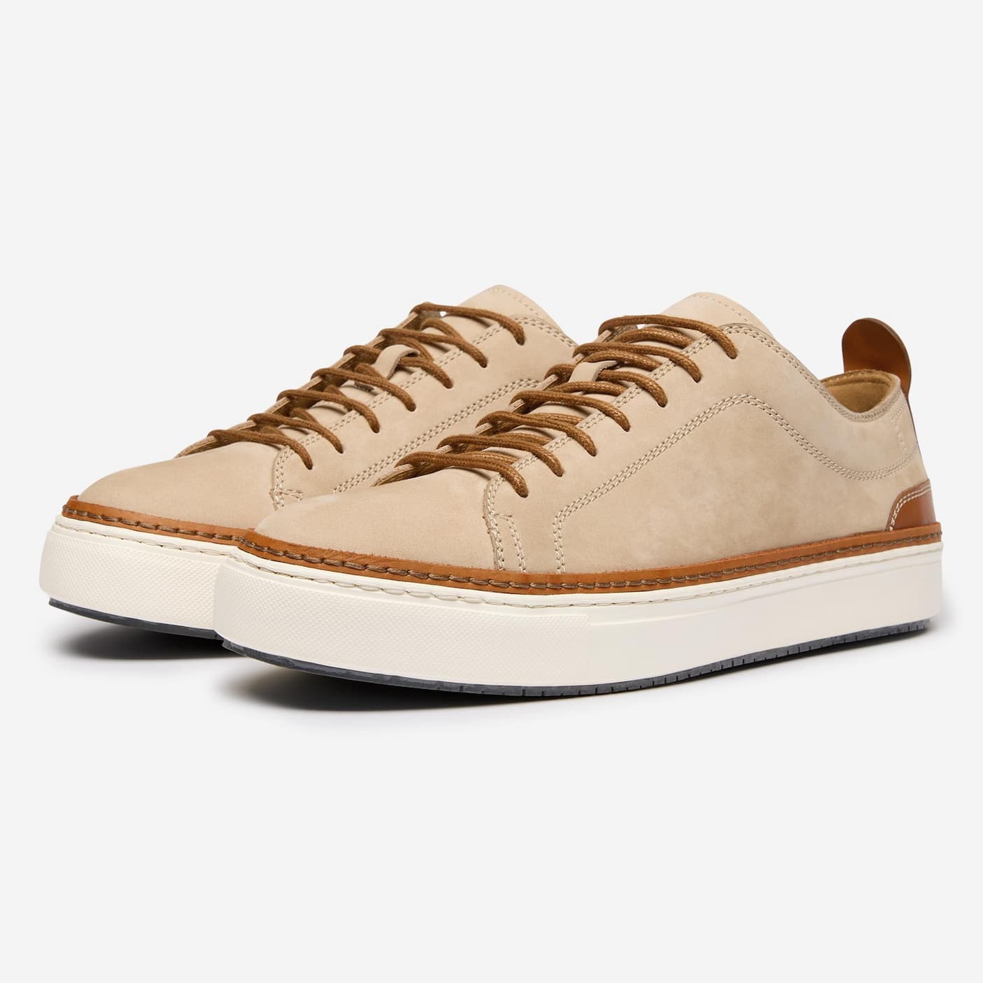 lopes sand nubuck cupsole trainers