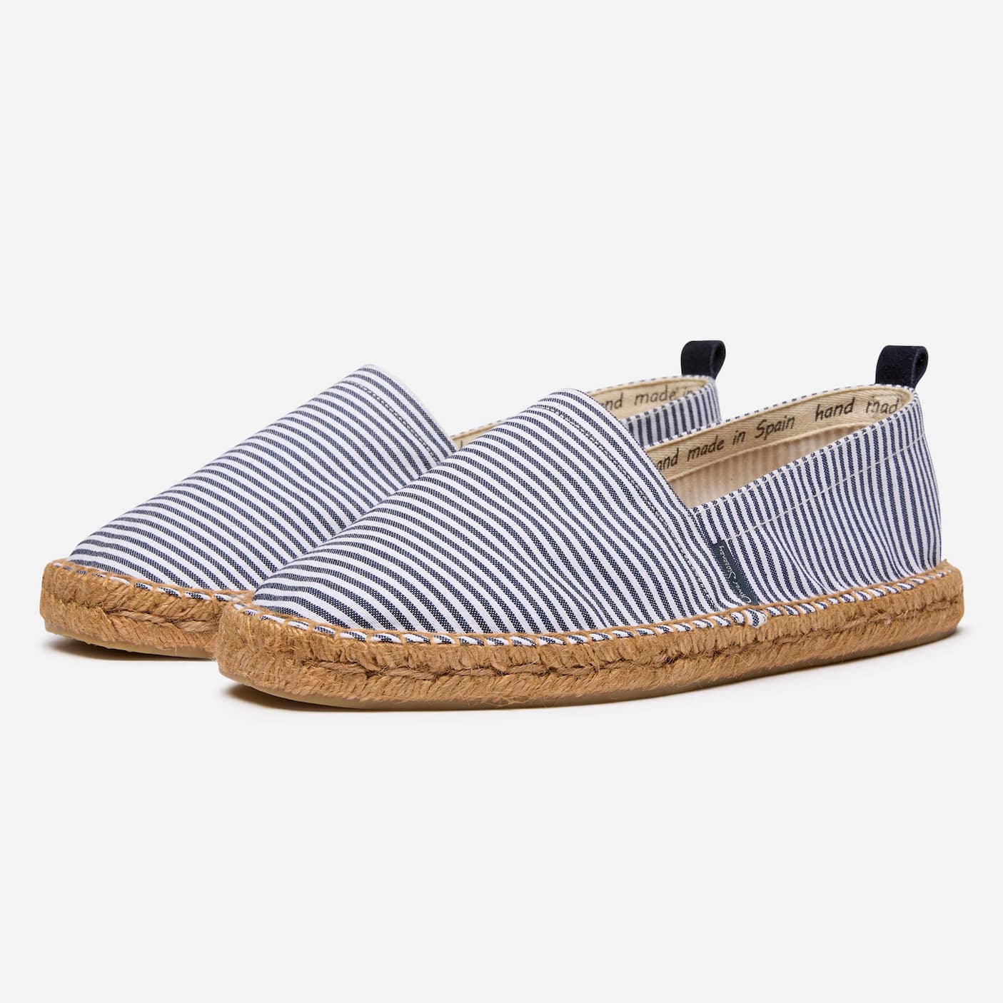 Caldeira Blue Cotton/Linen Jute Espadrilles