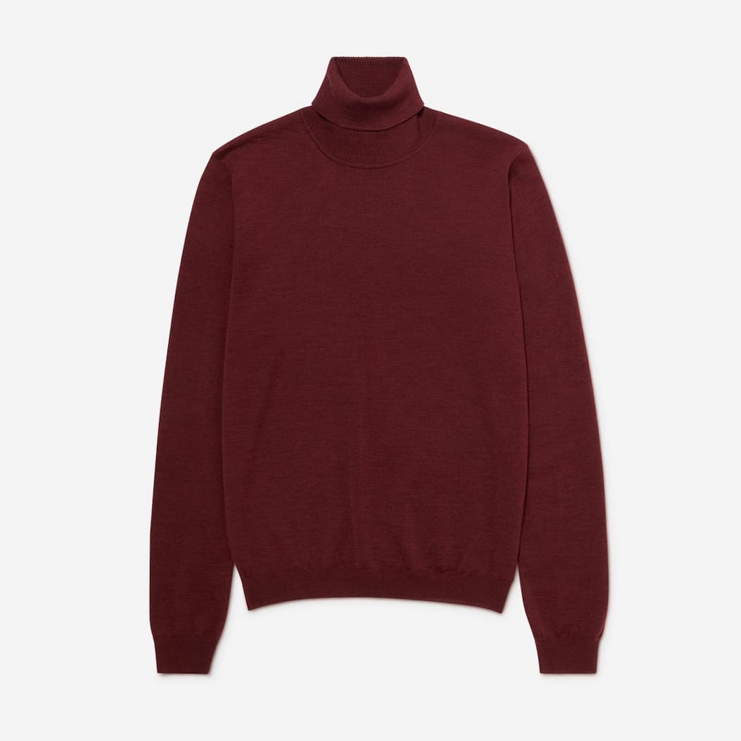 Treath Mulberry Merino Wool Roll Neck Jumper