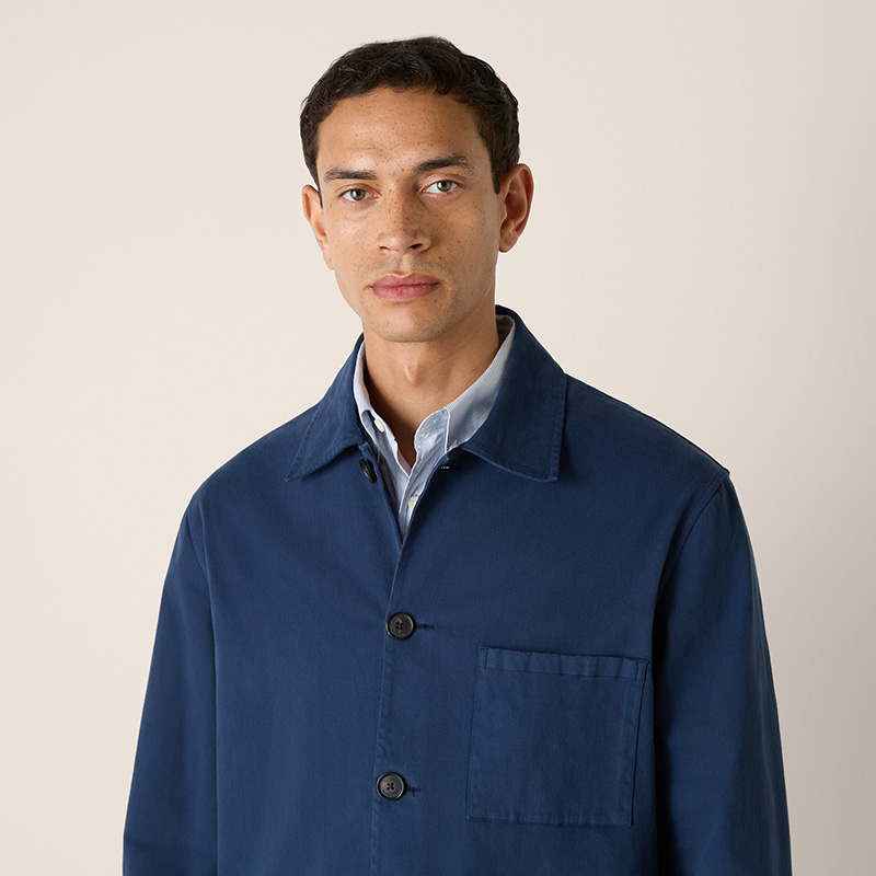 Fundura Navy Overshirt - Detail
