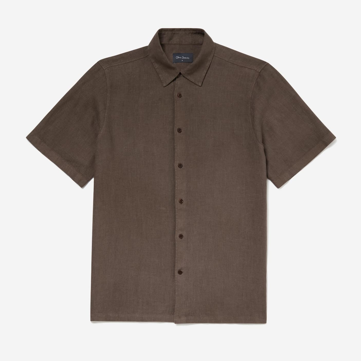 somerton mocha linen shirt