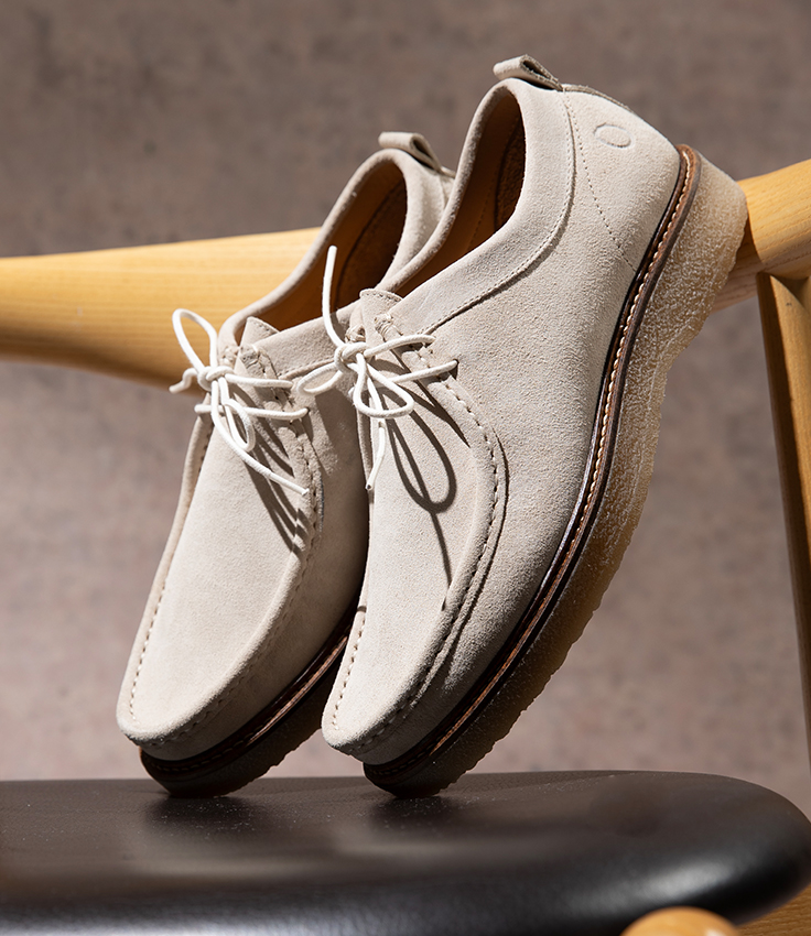 an image of a pair of shoes sitting on a chair