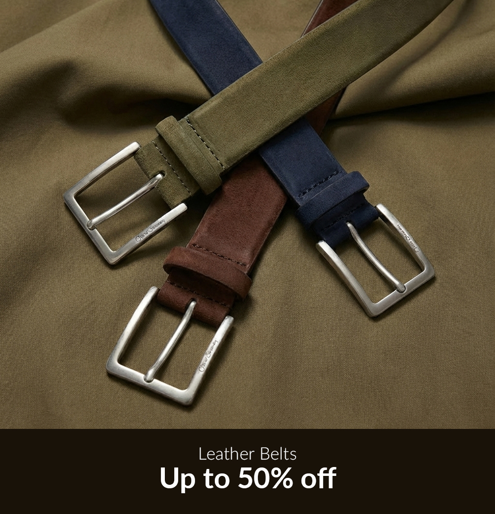 Leather Belts, up to 50% off