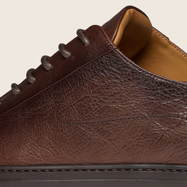 Sirolo brown buffalo trainers - detail