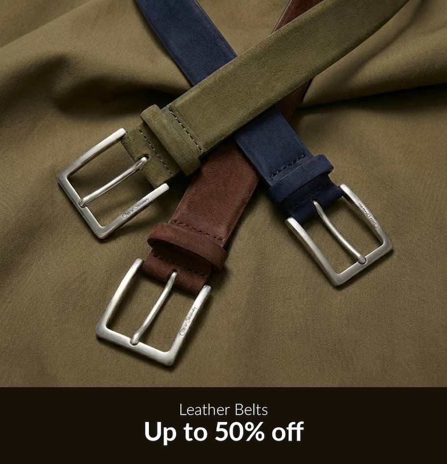 Leather Belts, up to 50% off