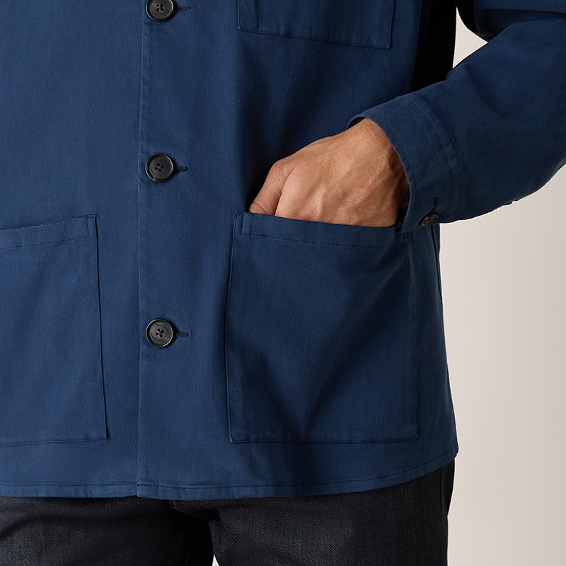Fundura Navy Overshirt - Detail