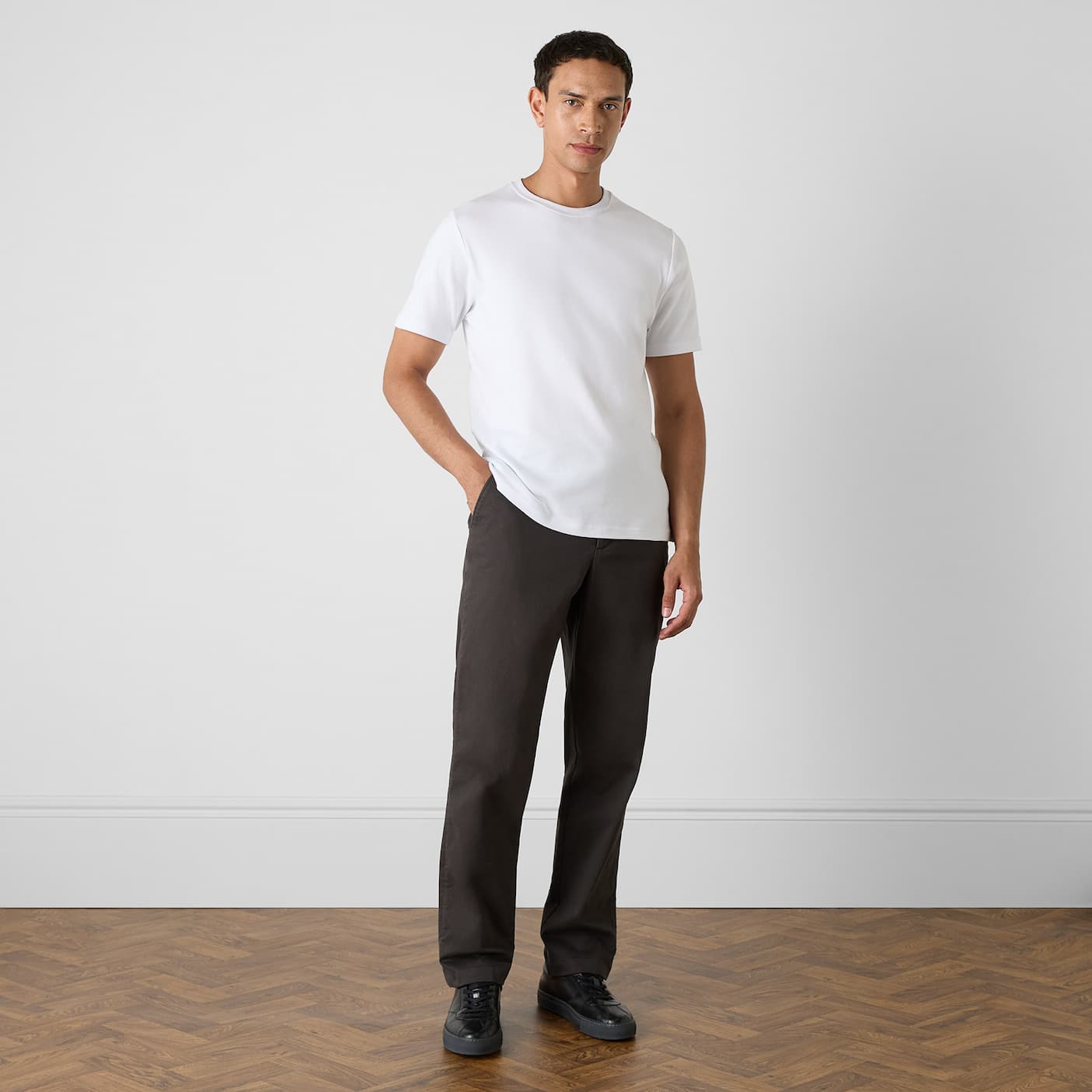 Terena Dark Grey Chino Trousers