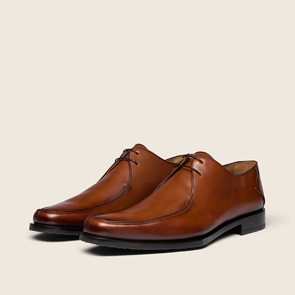 Napoli dark tan shoes