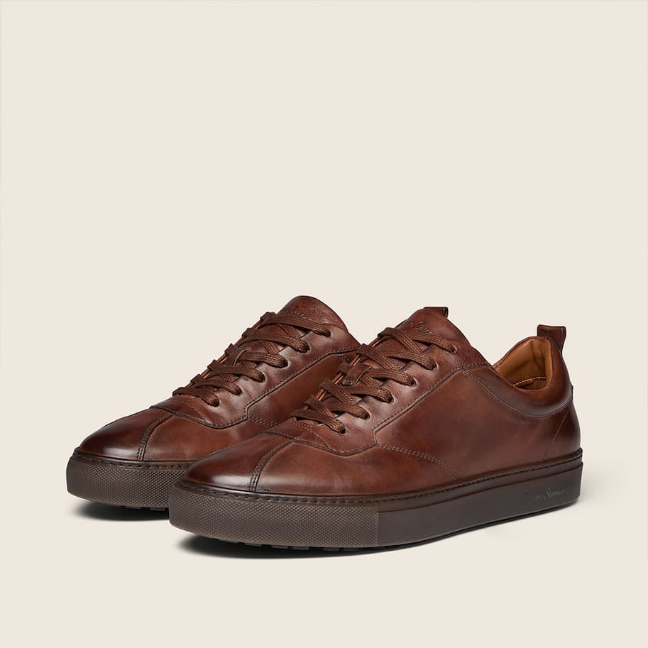 Ermida dark tan trainers