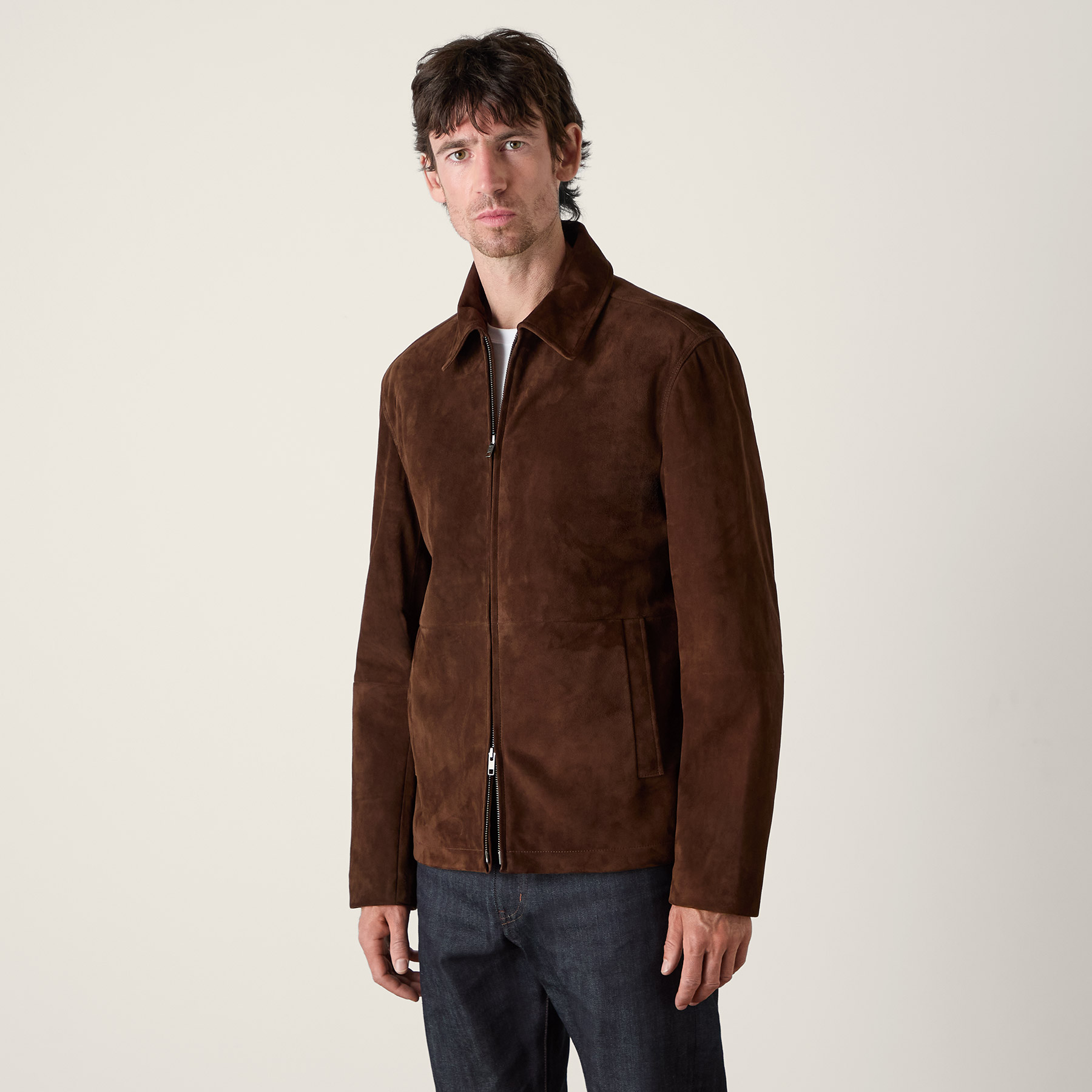 Raey Brown Suede Jacket