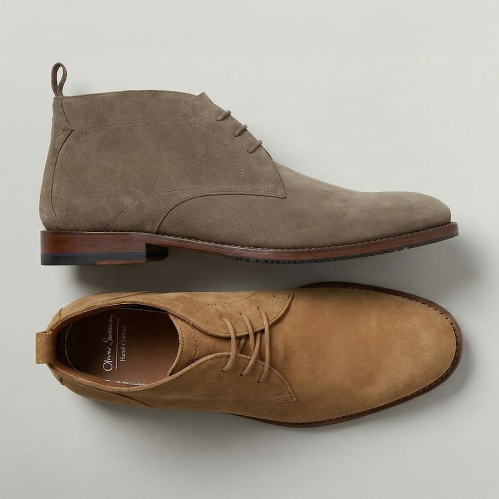 Farleton Taupe Suede Chukka Boots