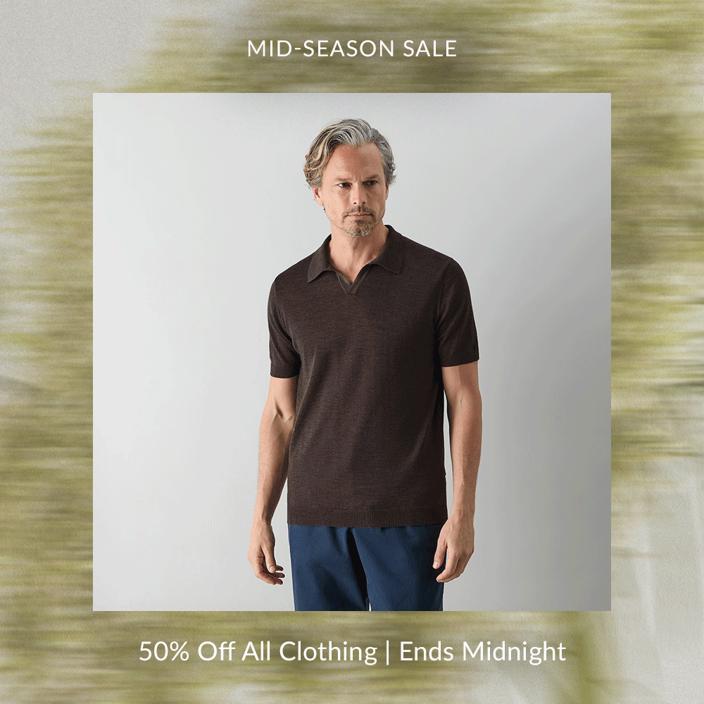 Mid Season Sale | 50% off all clothing | Ends Midnight