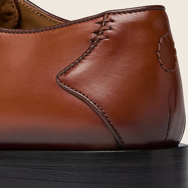 Napoli dark tan shoes