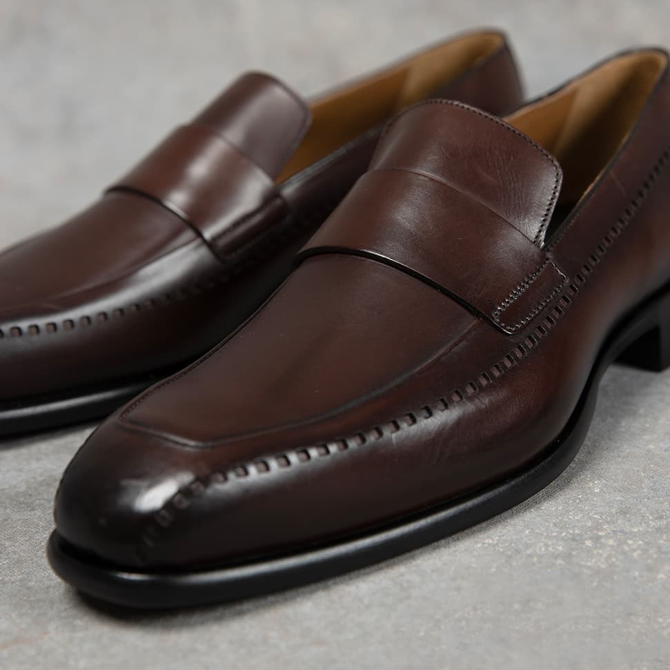 villacidro dark brown loafers