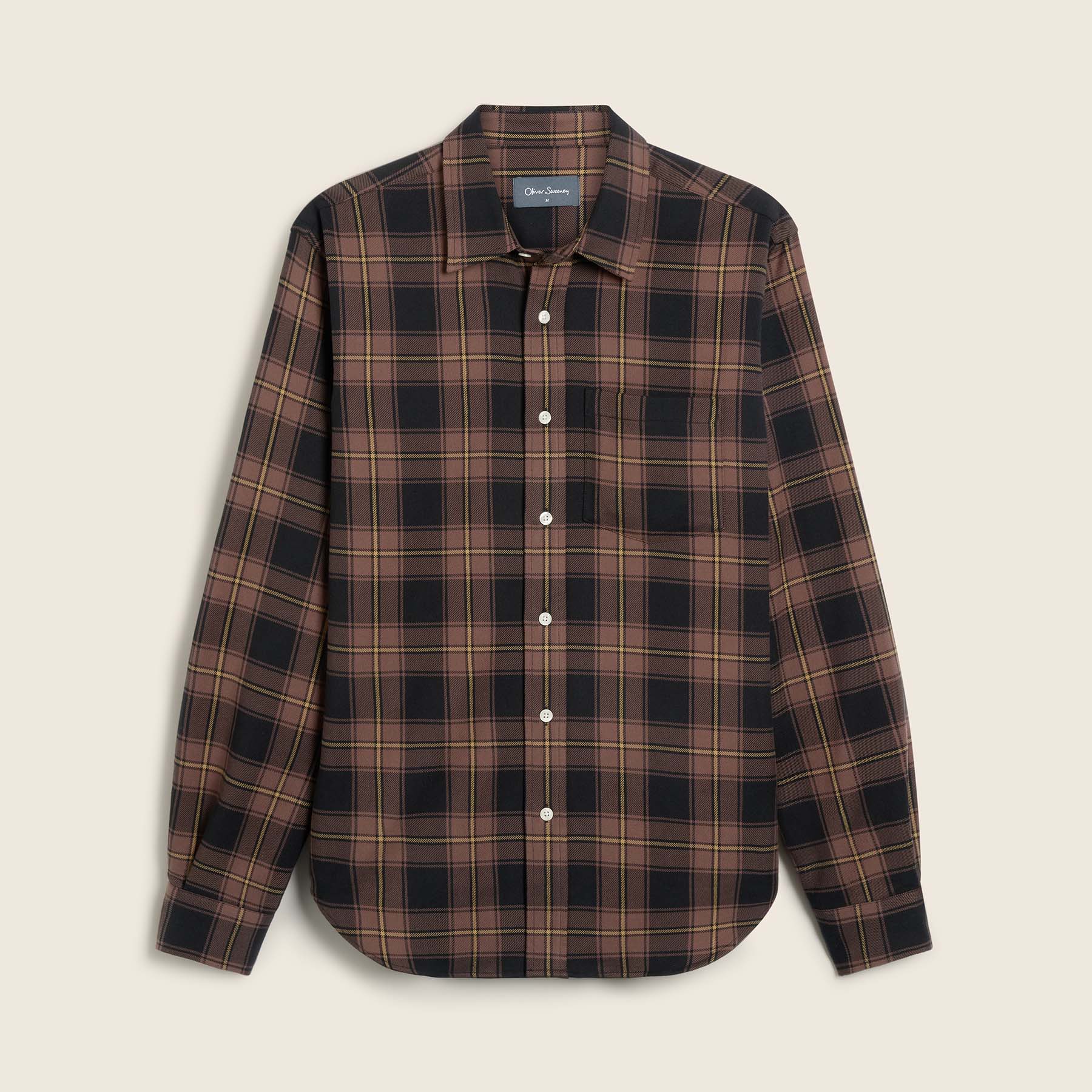 Gimonde Check Shirt Chocolate
