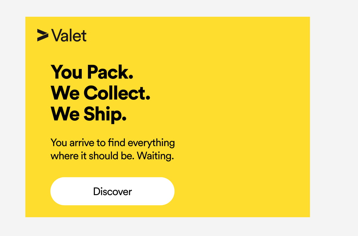 You Pack. We Collect. We Ship.