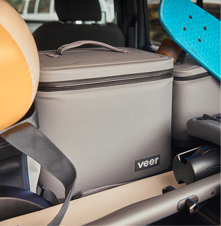 Veer Day Cooler in vehicle cargo area