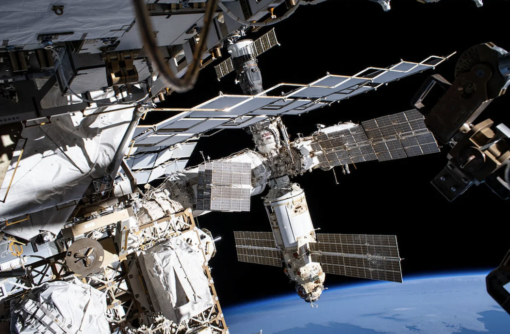 The international space station.