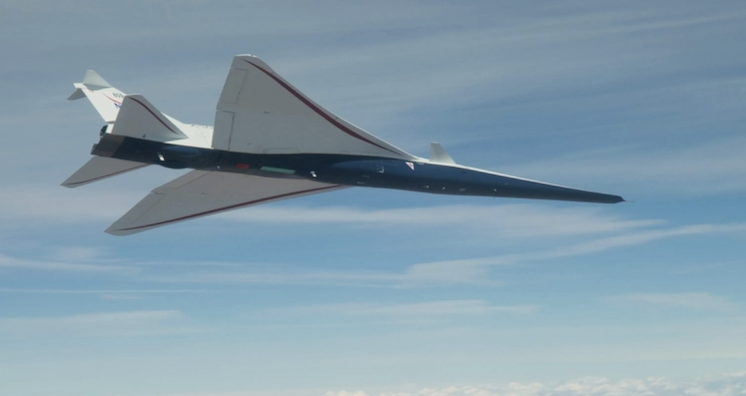 NASA’s X-59 jet in the air