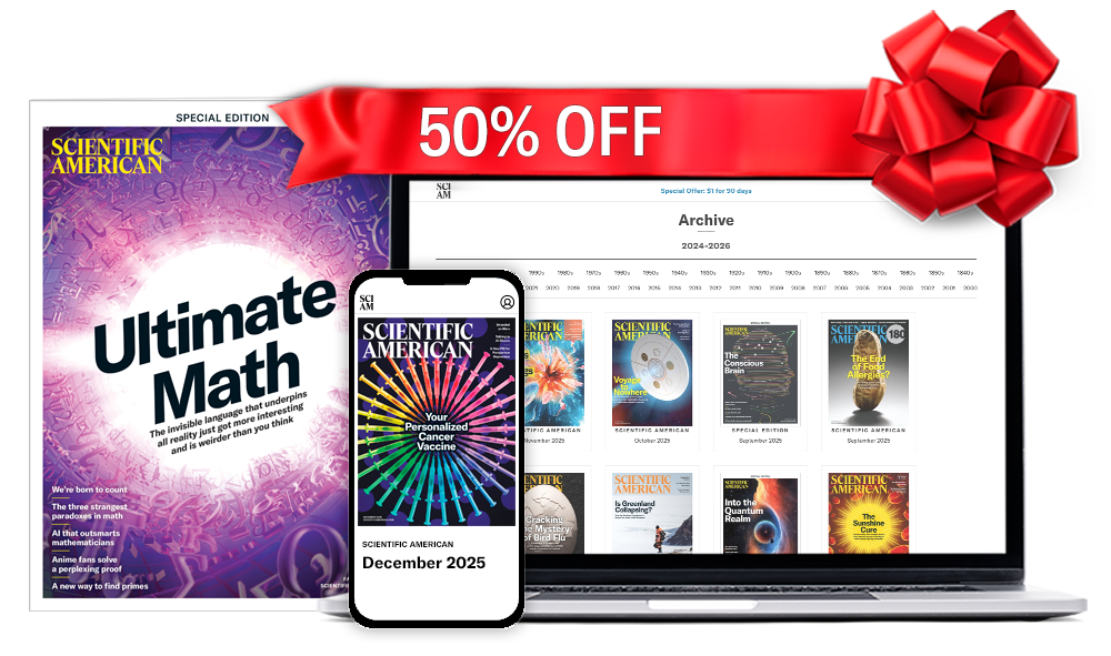 50% off SciAm Unlimited
