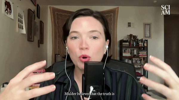 A GIF of a video interview between Brianne Kane and Chris Carter