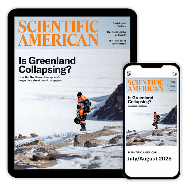 Tablet and Phone with SciAm Covers