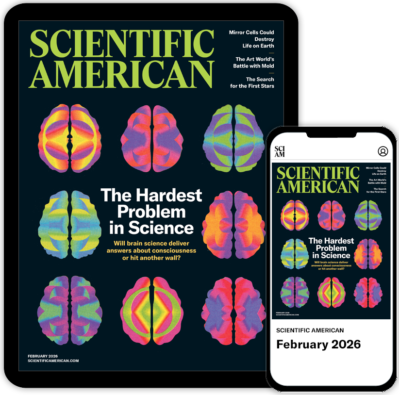 Tablet and Phone with SciAm Covers