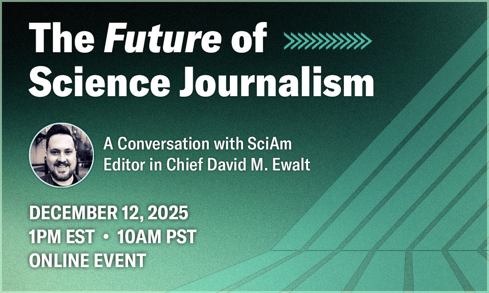 Sign up for The Future of Science Journalism