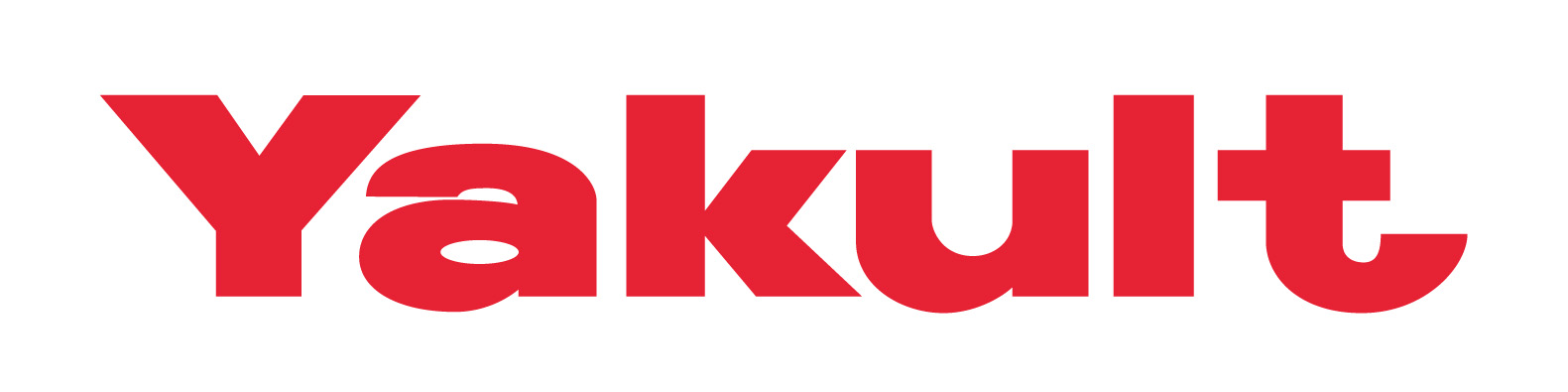 A red logo that reads "Yakult" 
