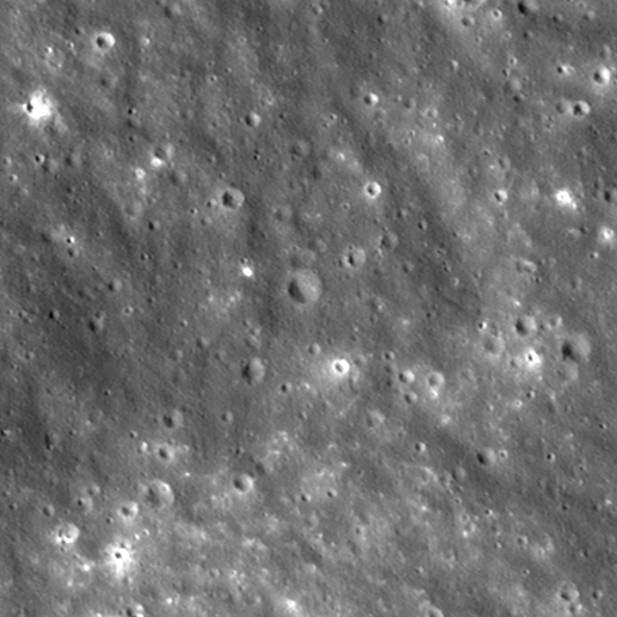 An animated before-and-after view of a crater appearing on the moon’s surface.