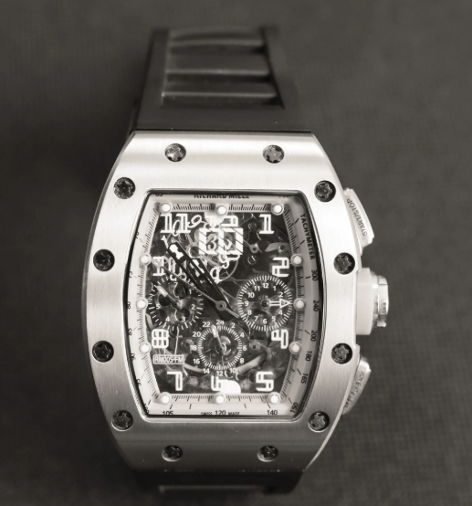 A close up of a Richard Mille watch.
