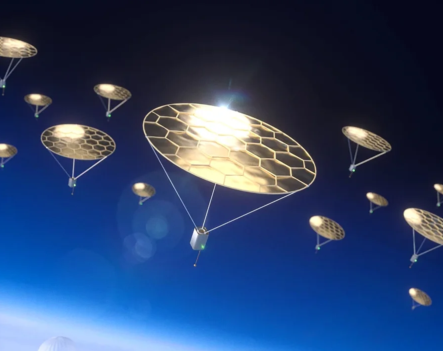 A pair of robotic arms on both sides of a bed, moving the comforter