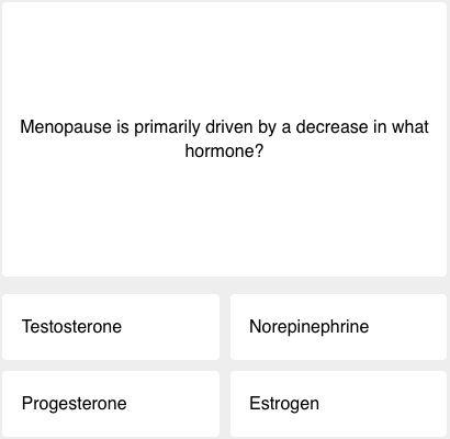 screenshot of first question of today's science quiz