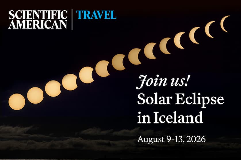 An ad showing phases of a solar eclipse