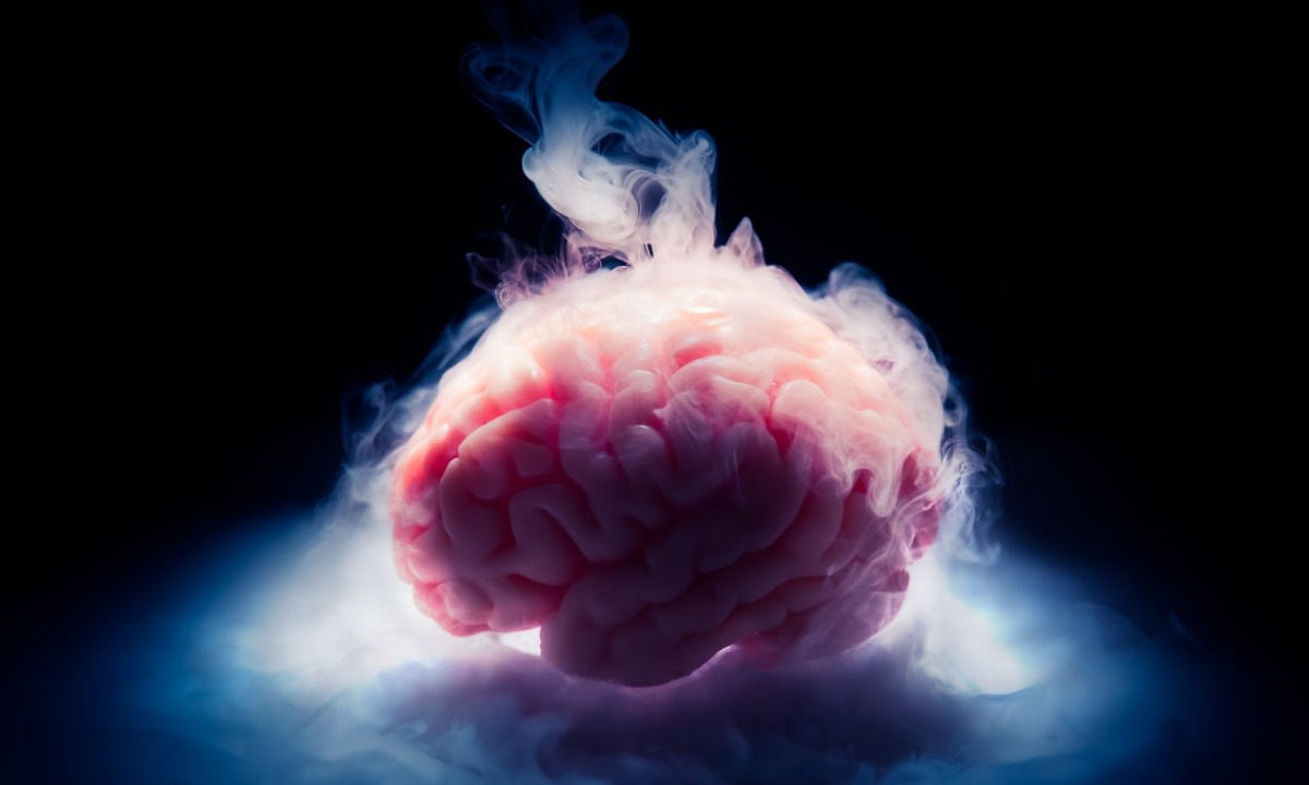 Smoking, illuminated brain