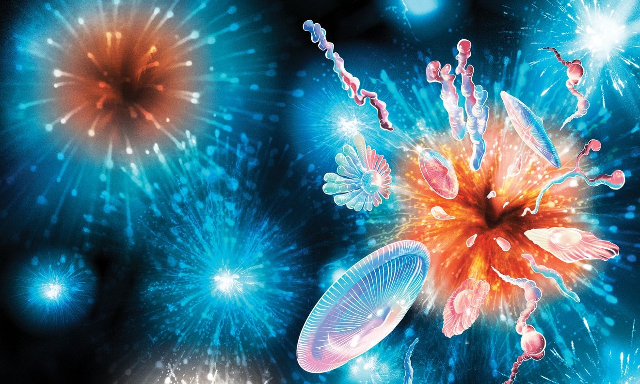 Abstract Big Bang illustration